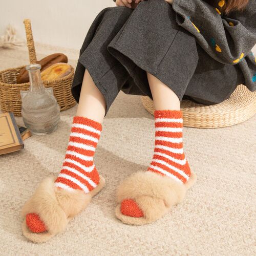 ral Velvet Socks For Women, Plus Velvet, Thickened, Warm, Ho
