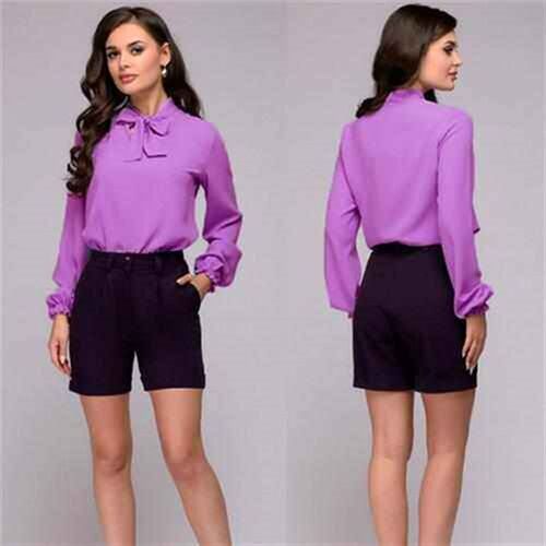femme shirt tee satin shirts temperament elegant autumn