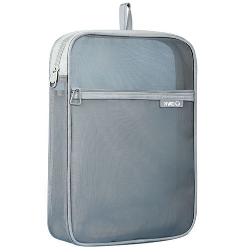 Transparent Mesh Zipper Pouch Bag Nylon Mesh Multifunctional