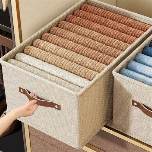 Foldable Clothes Organizer Pants Jeans Storage Box