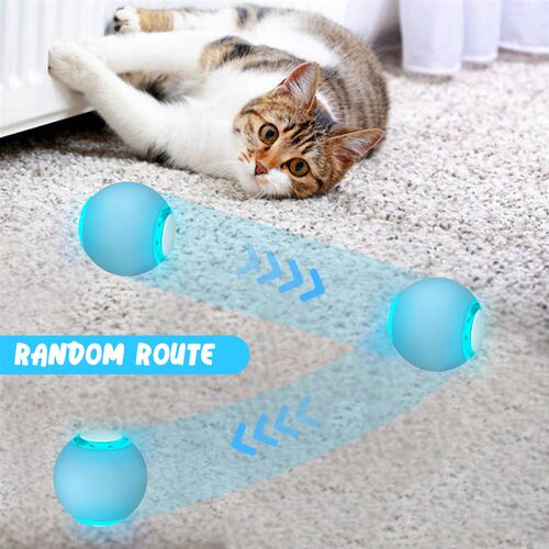 Electric Cat Ball Toy Automatic Rolling Smart Cat Toy Intera