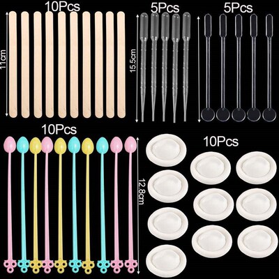 20-50Pcs Epoxy Resin Making Tools UV Epoxy Resin Casting Mak
