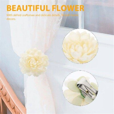 2 Pcs Curtain Clip Buckle Tieback Hook Tiebacks Realistic