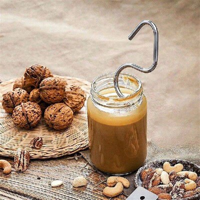 1set Natural Peanut Butter Stirrer Fits Jars Kitchen