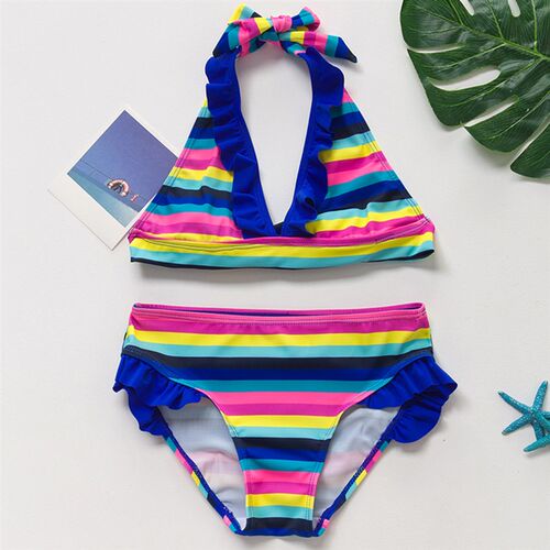 2021 Girls Bikini Suits 6-15Years Two-Pieces Summer Bathing