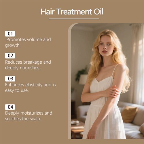 Hair essence oil gently nourishes, leaving hair soft, light,