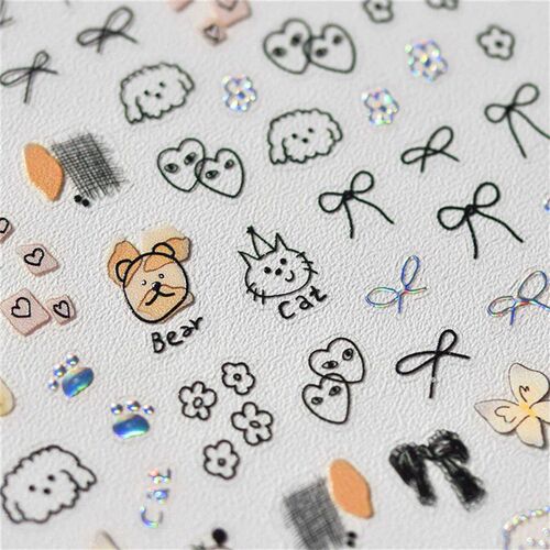 1pcs Cute Sketching Graffiti Animal Cat Dog Rabbit Bear Lase