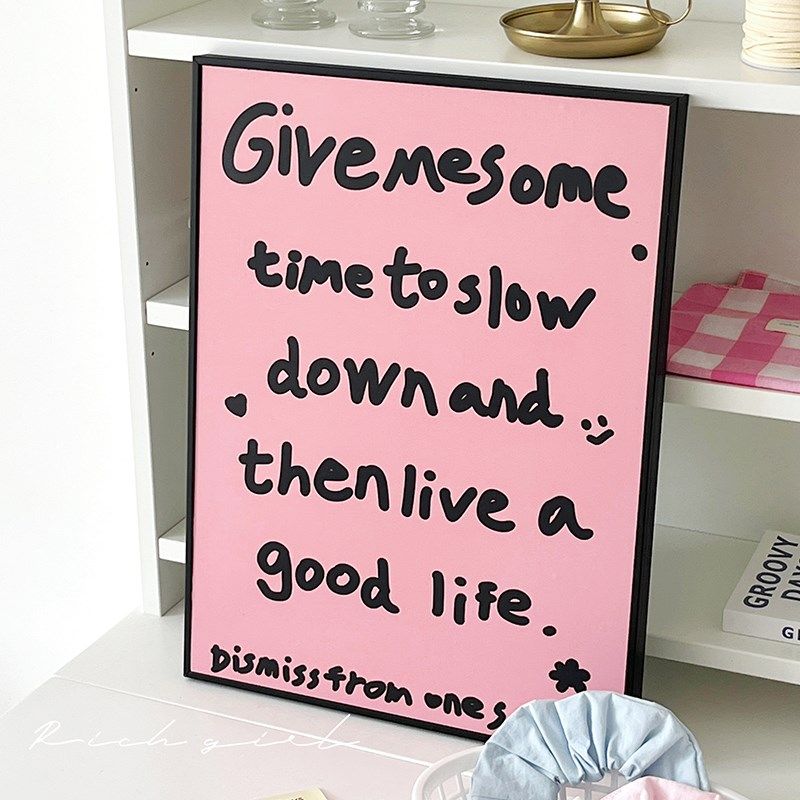 装饰画客厅挂画奶油英文卧室客厅装饰摆件沙发背景墙壁画桌面摆画