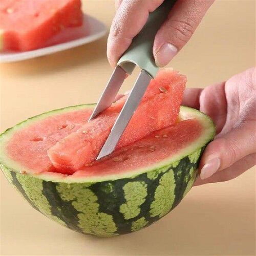 3-in-1 Watermelon Cutter Fruit Carving Knife Stainless