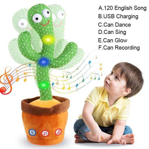 Kids Dancing Talking Cactus Toys Interactive Talking Sunny C