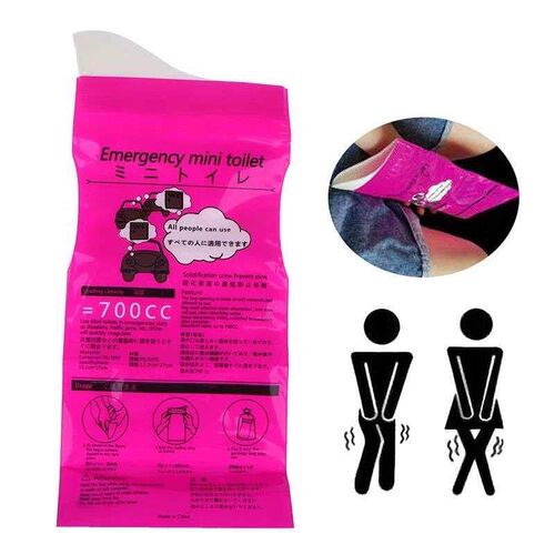 Camping Mobile Toilet Car Toilet Emergency Urine Bag Vomit B