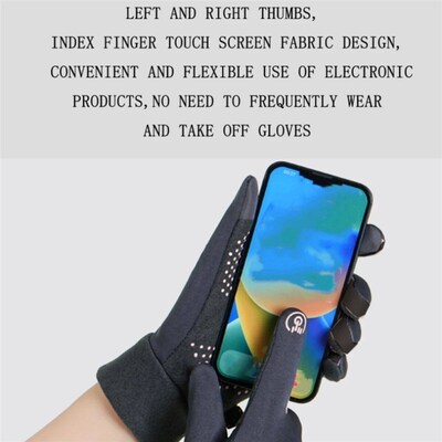 Winter Gloves for Women, Fleece-Lined, Windproof, Cold-Proof