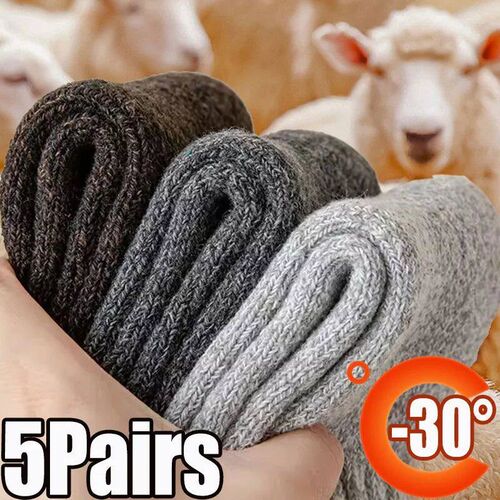 5 Pair Winter Warm Men Sock thick Male Women Sock Super Th