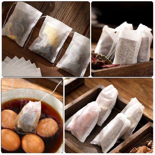 100 Pcs Gauze Bag Tea Bags for Loose Leaf Infuser Flower