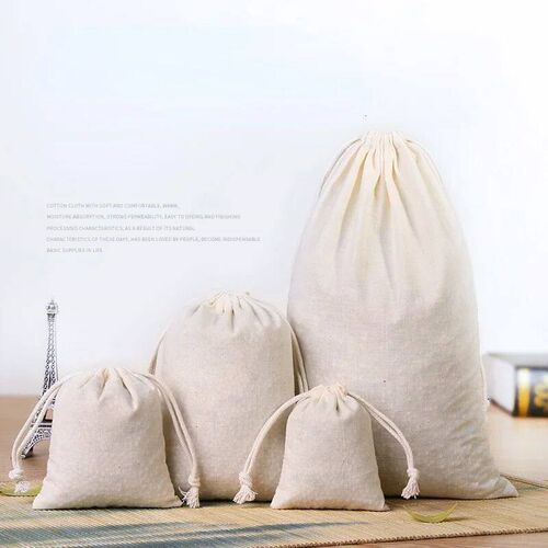 10pcs Cotton Bags Gift Drawstring Pouch Gift Box Packaging B