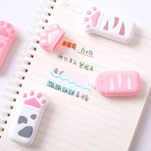 3 Pcs Lytwtws Lovely Kawaii Cat Claw Cute Correction Tape S