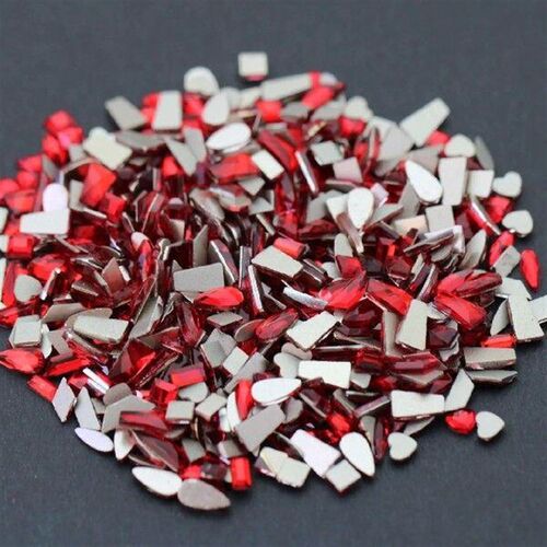Red Flat Bottom Assorted Shaped Diamonds New Year