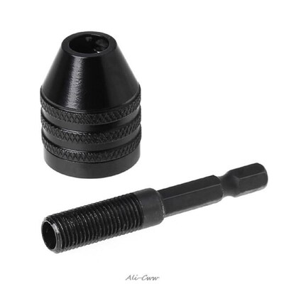 0.8-8mm Keyless Drill Bit Chuck Adapter Converter Quick Chan