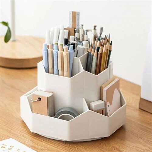 Desktop Stationery Organizer 360 Degree Rotating Stationery