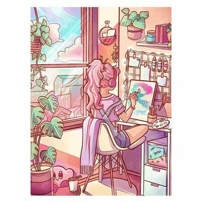 AB Diamond Painting Cross Stitch Cartoon Girls 5D DIY Embroi