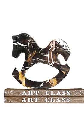 现代简单的不对称自然石灰华装饰品酒店民宿模型房客厅大理石软家