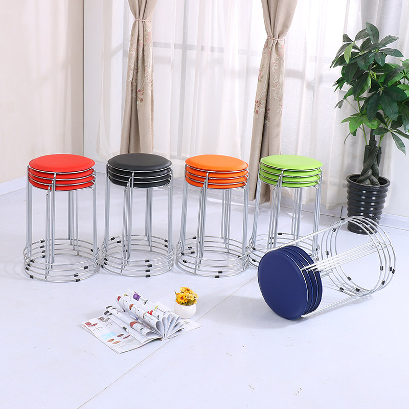 塑料凳时尚圆家用餐凳折叠椅子八孔凳方凳皮凳实木,住宅家具,矮凳,淘宝优惠券,粉丝福利购,淘宝优惠卷