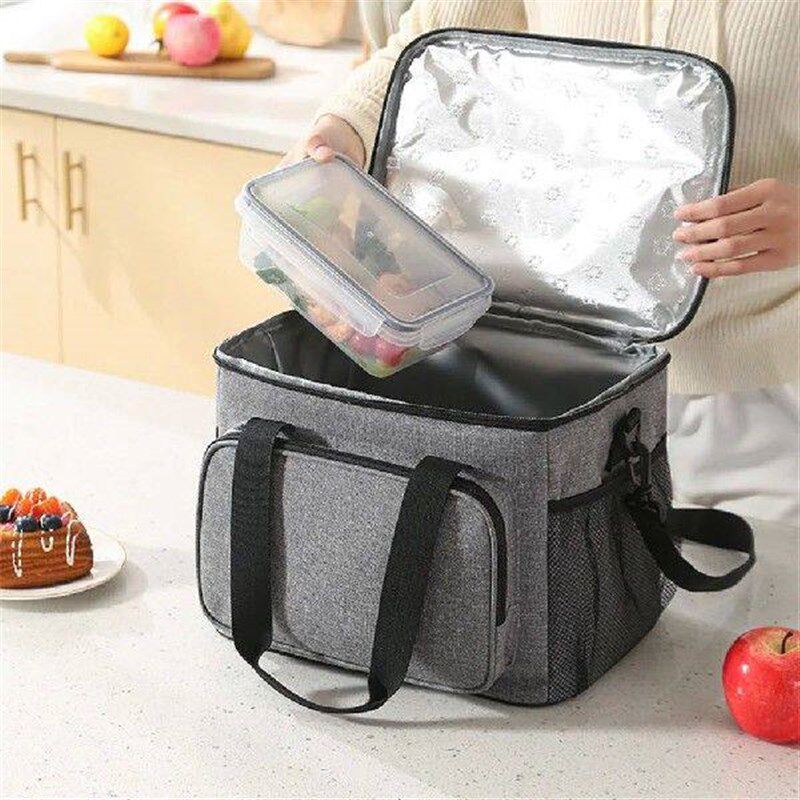 15/27L Cool Bag Leak-proof Breakfast Bag Food Thermal图片