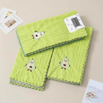 Avocado cloth, kitchen-specific dishcloth, absorbent and lin