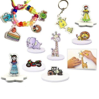 Heat Shrink Plastic Sheet Shrinky Film Paper for Adults