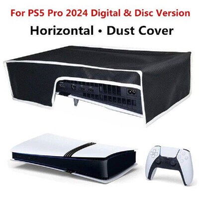Horizontal Dust Cover for PS5 Pro 2024 Console Digital/Disc