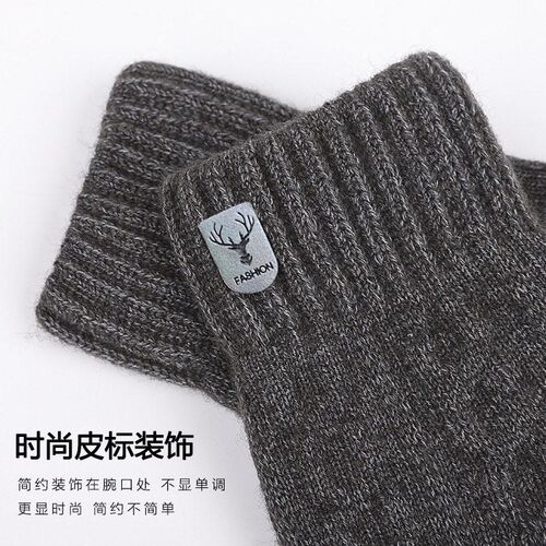 工厂好物2023 new mens warm gloves winter touch screen plus