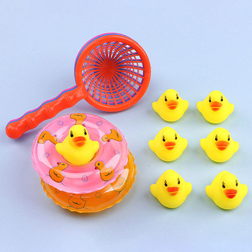 5Pcs/set kids Floating Bath Toys Mini Swimming Rings Rubber