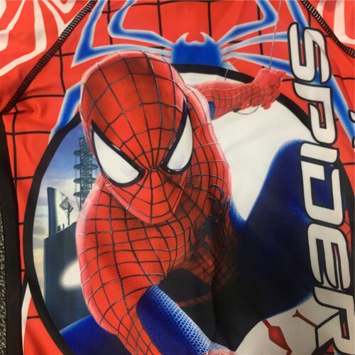 Boy One Piece Suit Swimsuit 2021 Children Short Sleeve Swimm