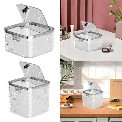 Mini Desktop Trash Can Rubbish Bin Garbage Can for Dorm