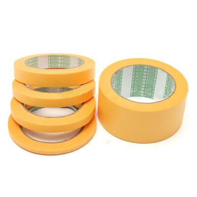 6mm/10mm/12mm/18mm/50mm Yellow Tape Adhesive Masking Tape Pa
