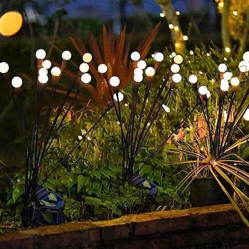 Solar Firefly Lights 6/8/10 Led Solar Garden Lawn Lights Out