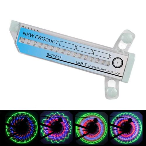 Bicycle Wheel Light Waterproof Spoke Light with 30 Patterns