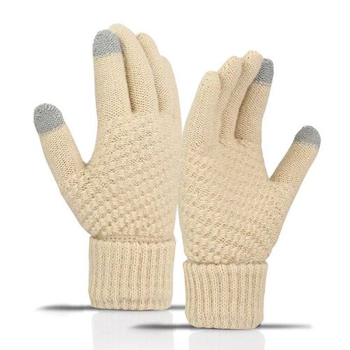 Winter Touch Screen Gloves Women Men Warm Sretch Knit Mitten