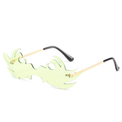 New fashion party tend metal frameless cool exaggerated sung