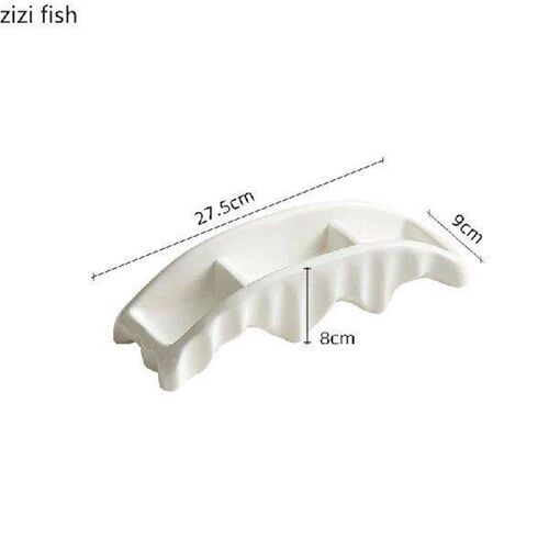 Creative Arch Bridge Shape Ceramic Plate Snack Plate