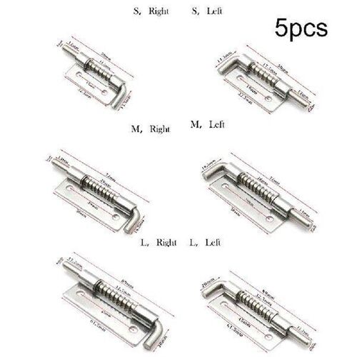 5pcs Spring Loaded Latches Security Bolt Latch Tone Door