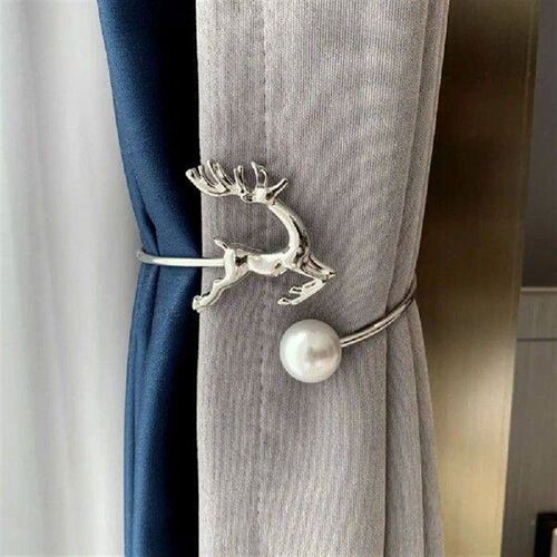 Creative Elk Curtain Buckle Metal Punch-free Curtain