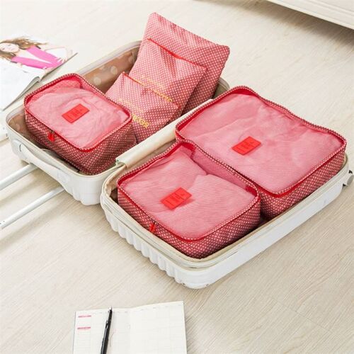 6pcs/set storage bags clothes travel packing waterproof big