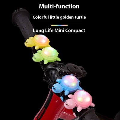 Bicycle Warning Light Colorful Little Turtle Long Endurance