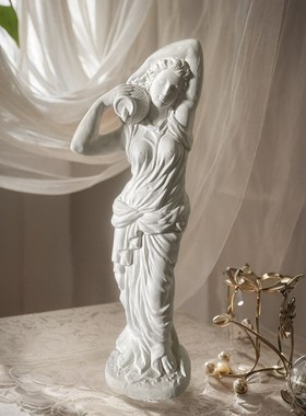 欧式复古人物摆件家具饰品客厅玄关橱窗创意桌面装饰品玻璃钢雕塑