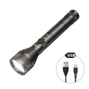 PEETPEN L9 USB Rechargeable LED Flashlight Pocket Torch 4 Mo