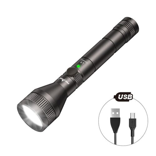 PEETPEN L9 USB Rechargeable LED Flashlight Pocket Torch 4 Mo