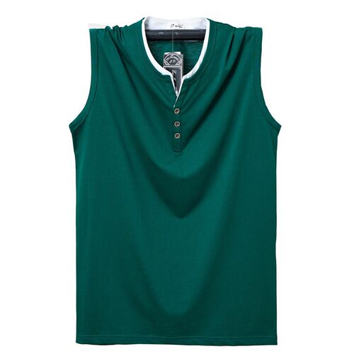 Fat Man Vest, Add Fat And Larger Ice Silk Cotton Cut Sleeve