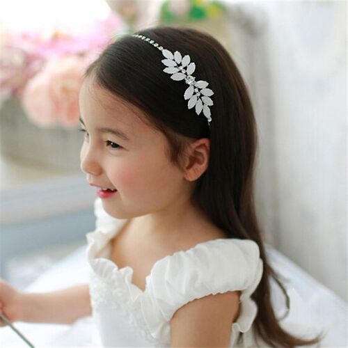 Morkopela Girls Flower Headbands Princess Rhinestone Hairban