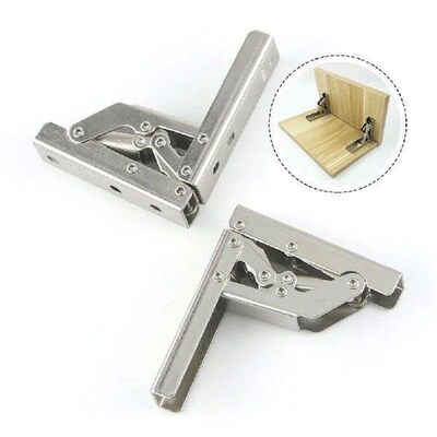 2PCS Self-Locking Folding Hinge Table Leg Bracket 90/180